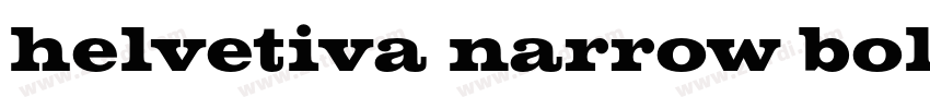 helvetiva narrow bol字体转换